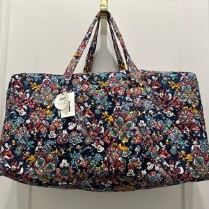 Vera Bradley Limited Edition Mickey and Friends Large Travel Duffel NWT